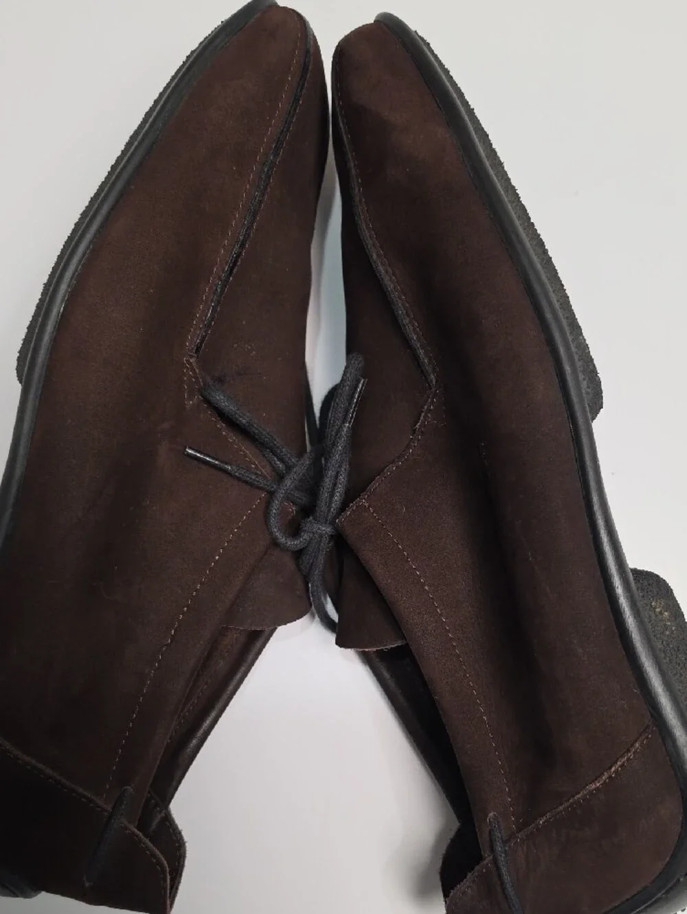 Arche France Dark Brown Suede Square-Toe Lace-Up Loafers / Oxfords - Size 10